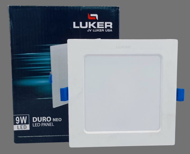 Luker Duro Neo LED Concealed Square Panel White Body White Light 